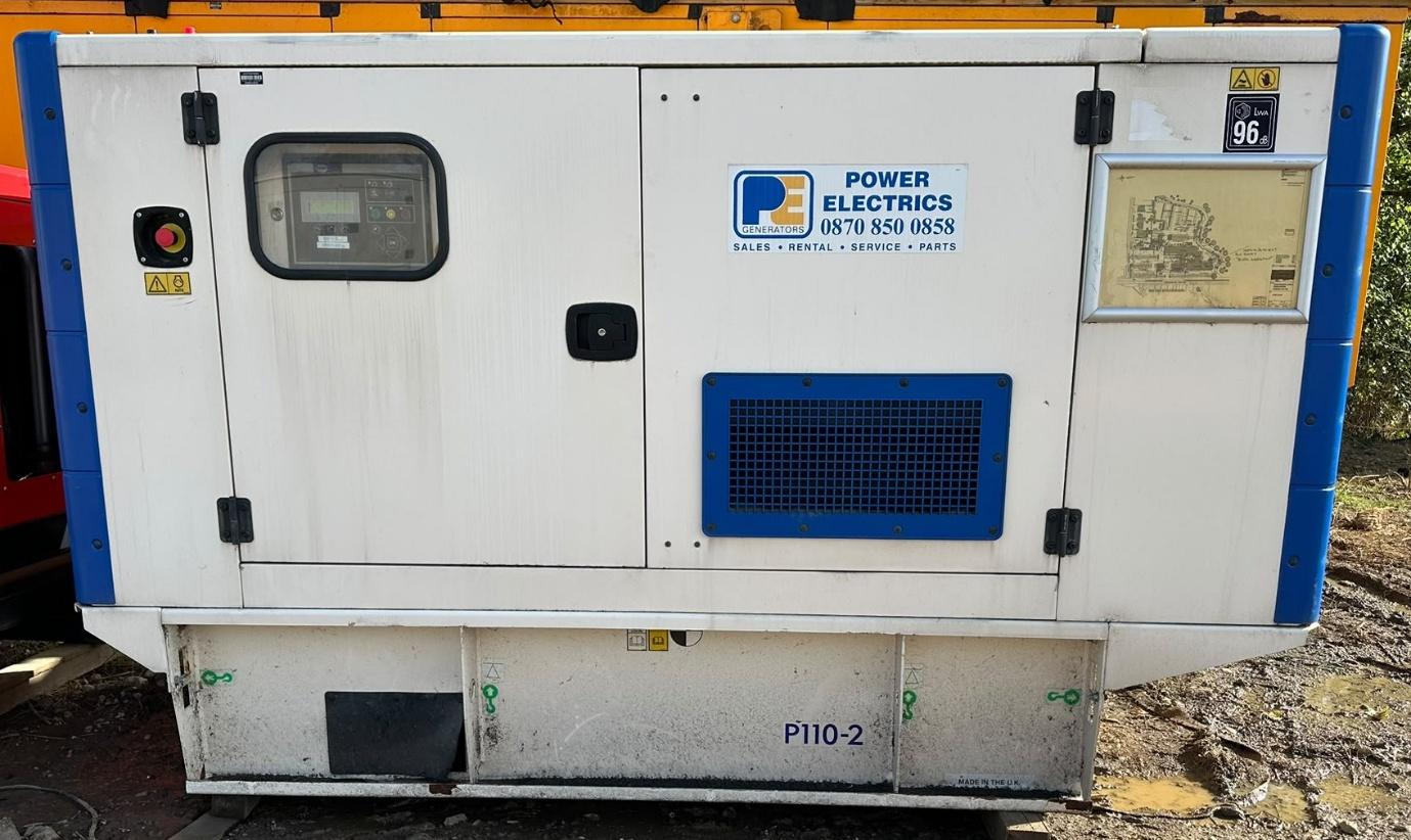 FG Wilson P110-2 Used Acoustic Generator - 100 kVA Prime / 110 kVA Standby, 2012, Acoustic